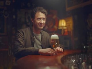 Franziska Mettner in beer ad