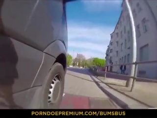 Bums autobus - divoký veřejné x jmenovitý klip s lascivní evropský hottie lilli vanilli